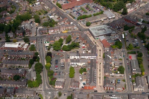  Market St Marple town centre Stockport SK6 from the air