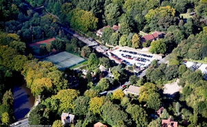 Marple railway station from the air