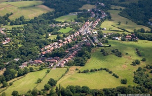 Mellor Stockport from the air