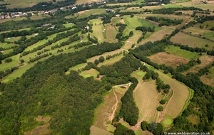 Mellor & Townscliffe Golf Course Stockport from the air