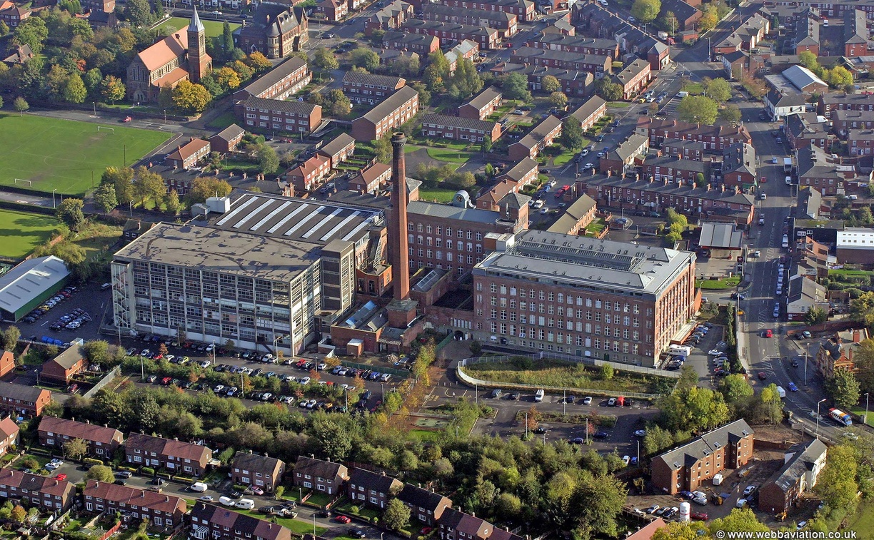Houldsworth Mill, Reddish from the air