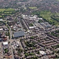 Shaw Heath Stockport from the air