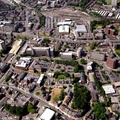 Middle Hillgate, Stockport town centre,  from the air