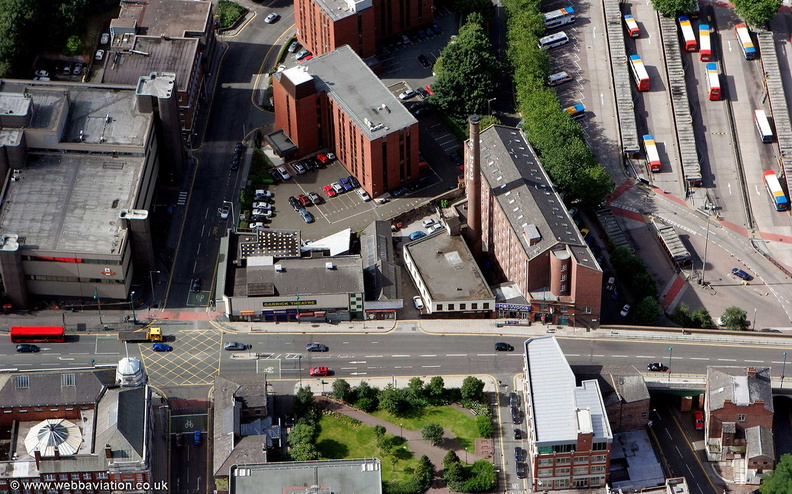  Hat Works museum Stockport from the air