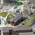 St Peter's Church, Stockport from the air