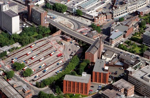  Stockport Bus Station from the air
