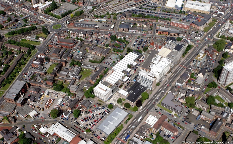 Stockport College from the air