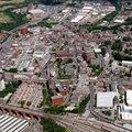 Stockport town centre from the air