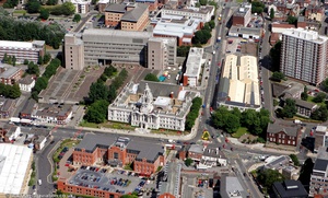  Stockport Town Hall Stockport from the air