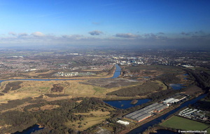 Arpley Landfill Site Warrington aerial photograph