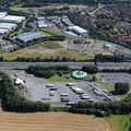 Burtonwood Services M62   aerial photograph