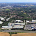 Gemini Retail Park Europa Blvd Warrington aerial photograph