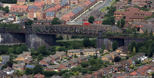 Latchford Railway Viaduct Warrington from the air