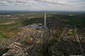  Manchester Ship Canal at Latchford Warrington  from the air