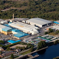 Novelis aluminium  recycling plant  Latchford  Warringtonfrom the air