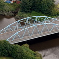 Park Boulevard Bridge Warrington  from the air
