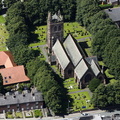  St Thomas's Church Warrington from the air