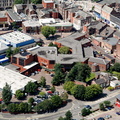 the old Time Square shopping centre Warrington  from the air