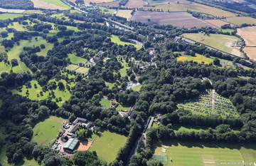 Walton Hall, Warrington Cheshire aerial photograph