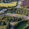  junction 10 on the M56 Motorway at Stretton from the air