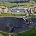 Fiddlers Ferry coal fired power station from the air