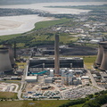 Fiddlers Ferry coal fired power station from the air