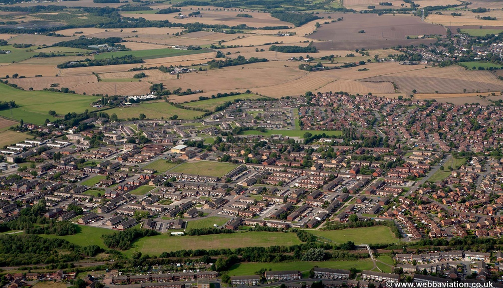 Upton  Widnes from the air