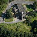 St Bartholomew's Church, Wilmslow  from the air