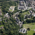 Wilmslow showing the area around St Bartholomew's Church from the air
