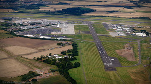 Edinburgh Airport from the air 
