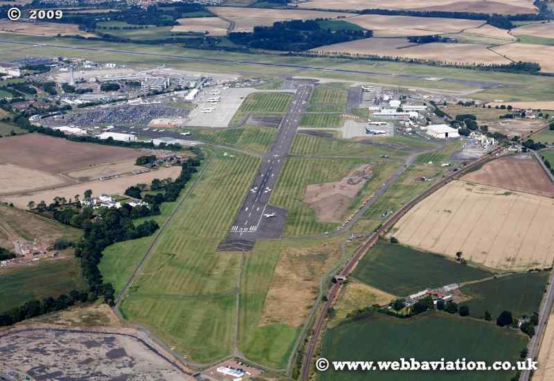 Edinburgh Airport Edinburgh Scotland  UK aerial photograph