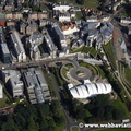  Scottish Parliament Building Holyrood, Edinburgh Scotland  UK aerial photograph