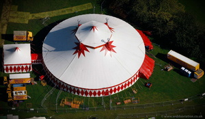 Moscow State Circus Big Top from the air 