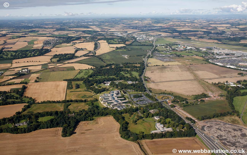 RBS HQ Edinburgh Scotland  UK aerial photograph