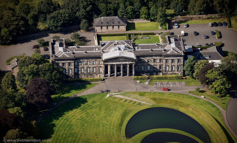 the Scottish National Gallery of Modern Art  Edinburgh from the air 