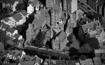 Well Court Dean Village Edinburgh from the air 