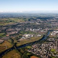 Cambuslang Glasgow with Carmyle in the foreground    from the air