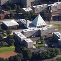 The Pyramid at Anderston, formerly Anderston Kelvingrove Parish Church Argyle St Glasgow G3 8DS  from the air