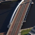 Clyde Arc - Squinty Bridge Glasgow  from the air