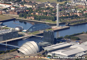 Glasgow Scotland   UK aerial photograph