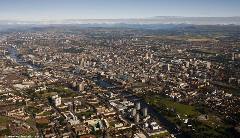 Glasgow Gorbals aerial photo 