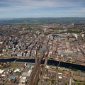 Glasgow city centre aerial photo 