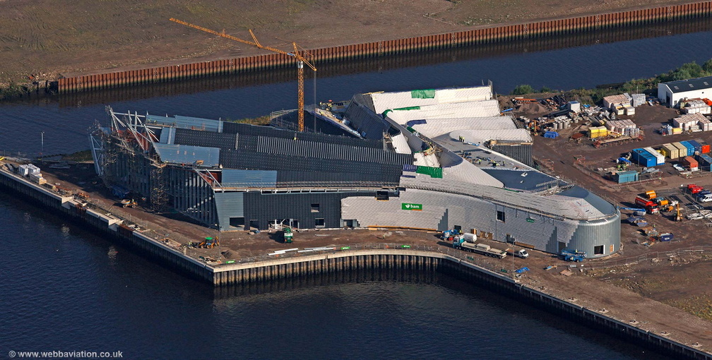 The Riverside Museum  Glasgow from the air