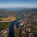 Rothesay Dock Glasgow from the air