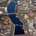 River Clyde bridges  from the air