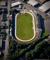 Shawfield Stadium greyhound racing stadium   from the air