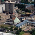  The Pyramid at Anderston, formerly Anderston Kelvingrove Parish Church Argyle St Glasgow G3  from the air