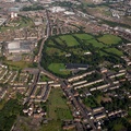 Tollcross &  Tollcross Park, Glasgow from the air