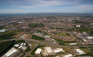 Tollcross Glasgow from the air