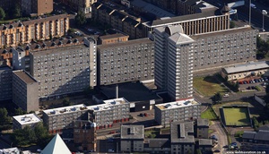  tower block at  14 Shaftesbury Street  Anderston, Glasgow from 